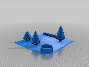 Grün Boden Bäume Baum 3d print model - Mito3D
