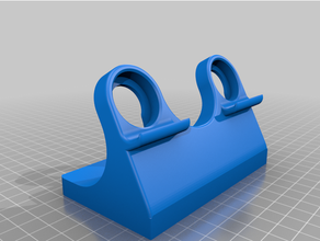 double apple watch stand 3d print model - Mito3D