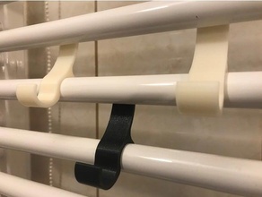 bathroom radiator towel hook 18 2mm 3d print model - Mito3D