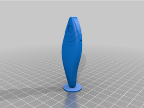 dudaksız krank yemi Balık tutma cezbetmek 3d print model - Mito3D