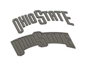 ohio logo separate letter stls buckeye buckeyes college football ncaa 3d print model - Mito3D