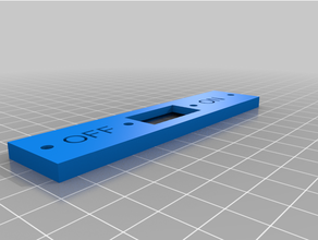 rocker switch mounting block 3d print model - Mito3D