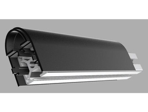 güneş panel kanat profil 3030 ekstrüzyon çatı binmek kamyonet kampçı aerodinamik enerji kurtarıcı yakıt kayıt etmek para Vanlife 3d print model - Mito3D