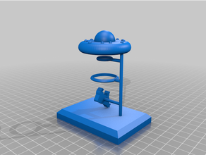 rapto estrangeiro escrivaninha brinquedo estátua ufo 3d print model - Mito3D