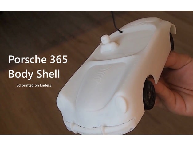 porsche 356 rc body shell drift car 3D print model - Mito3D