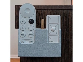 google tv lutron remote holder chromecast 3d print model - Mito3D