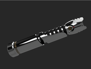 templar lightsaber hilt cosplay prop weapon jedi starwars star wars 3d print model - Mito3D