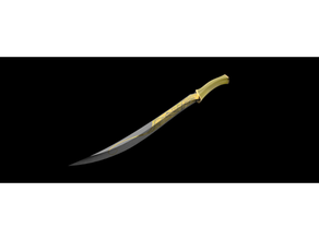 Legolas 39 combat couteaux cosplay soutenir arme dnd donjons dragons fantaisie couteau Seigneur anneaux lotr épée 3d print model - Mito3D