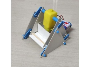 Triangle robot orienté moteur robotique 3d print model - Mito3D