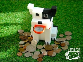 dog coin bank 3d print model - Mito3D