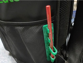 grease pencil holder uber eats delivery bag dermatograph ubereats 3d print model - Mito3D