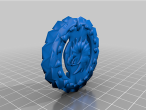 Roche dragon Beyblade beyblades éclater couche 3d print model - Mito3D