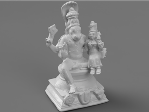 Hayagriva Dieu sagesse Lakshmi ancien Divin hindou hindouisme cheval Inde Indien Vishnu 3d print model - Mito3D