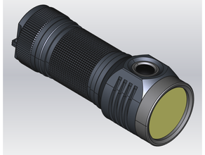 emisar d4sv2 escala modelo lanterna freecad 3d print model - Mito3D