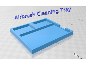 airbrush cleaning tray 3d print model - Mito3D