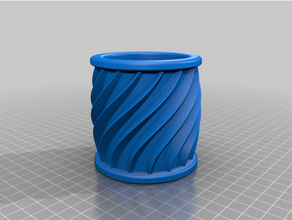 cotton pads cup holder cap 3d print model - Mito3D