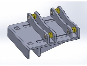 20x20 quadro Armação montado carretel suporte rolamentos 3d print model - Mito3D