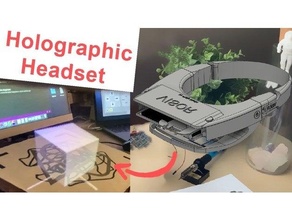 3d impreso holográfico auriculares holograma virtual realidad vr 3d print model - Mito3D