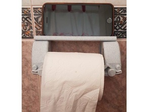 elegante Presto ricaricare carta igienica titolare supporto mobile Telefono bagno Accessori gabinetto 3d print model - Mito3D