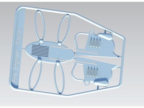 aleta equipo tarjeta laputa castillo cielo fácil impresión 3d print model - Mito3D