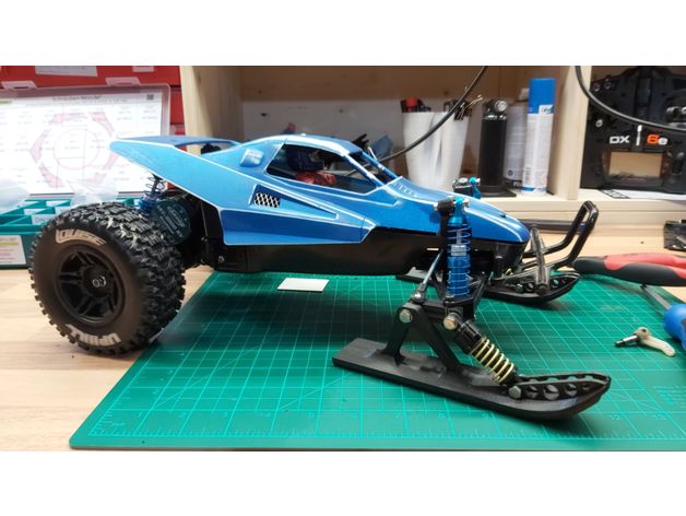 ski tamiya grasshopper rc car skis 3D print model - Mito3D