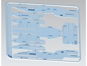 estrela batalha galactica kit cartão fácil impressão 3d print model - Mito3D