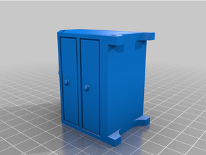easy print doll house furniture secretary secretaire escritoire drawer chest 3d print model - Mito3D