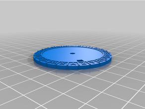 diana cipher disk 3d print model - Mito3D