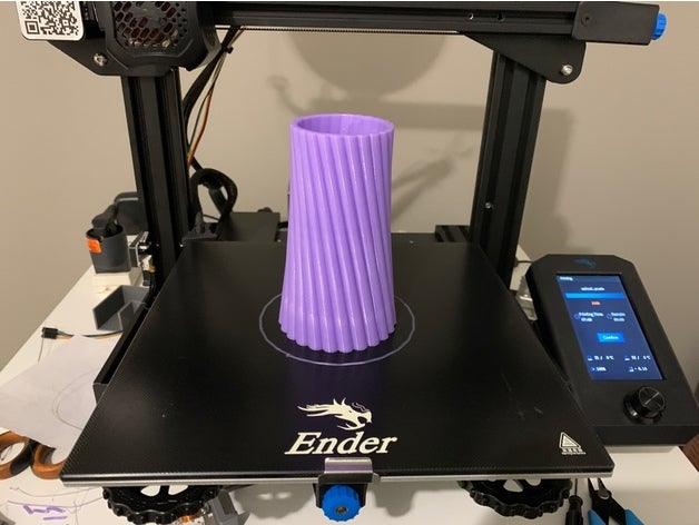espiral florero flor espiralizado impresión 3D print model - Mito3D