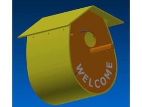 oiseau maison 3d print model - Mito3D