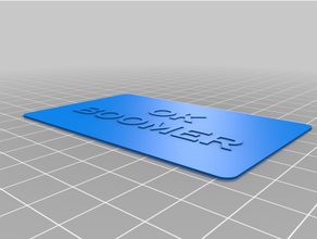 boomer crédit carte biscuit coupeur okboomer 3d print model - Mito3D
