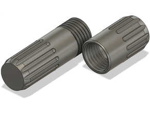 tube box vibrator case storage threaded 3d print model - Mito3D