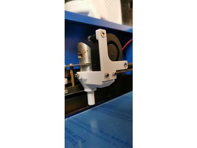k40 ar ajudar radial ventilador cnc laser duto 3D print model - Mito3D