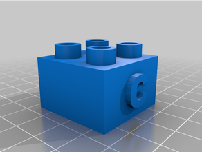 duplo mattoni lettere mattone 3d print model - Mito3D