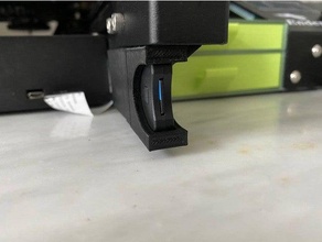 ender 3 - micro sd card cable extension holder modified double drawer 3d print model - Mito3D