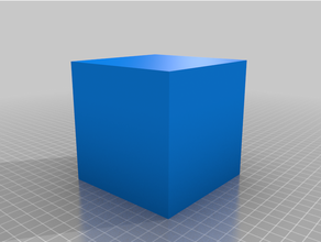 solid cube 3d print model - Mito3D