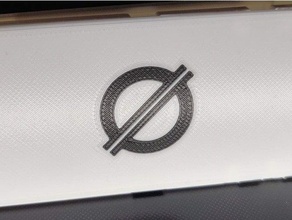 nulo 2 logotipo camada inserir 3d print model - Mito3D