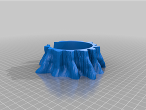 stump coaster base 3d print model - Mito3D