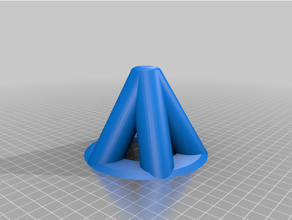 teepee hub 5 konuşur çadır tipi 3d print model - Mito3D