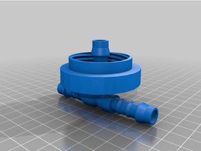 usa gallon milk jug lid 3 8 barbed splitter adapter hose bottle cap pipe fittings 3d print model - Mito3D