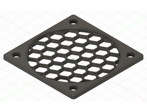 fan guard honeycomb 40mm cover 3d print model - Mito3D