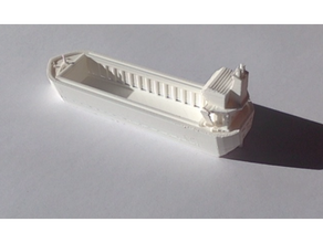 carico nave barca contenitore dremel miniatura scala modello semplice vandragon 3d print model - Mito3D