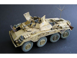 fácil impressão sdkfz 234 1 blindado carro parafuso açao chamas guerra tanque jogos ww2 alemão 3d print model - Mito3D