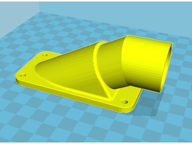 absaugadapter succión adaptador 3D print model - Mito3D