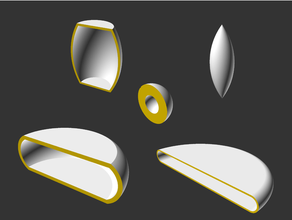 truncado toroide openscad base forma módulo paramétrico 3d print model - Mito3D