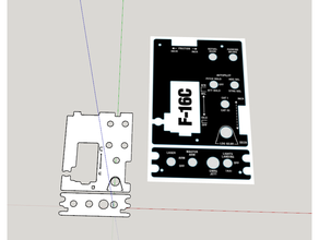 thrustmaster warthog throttle overlay template wip control quadrant 3d print model - Mito3D