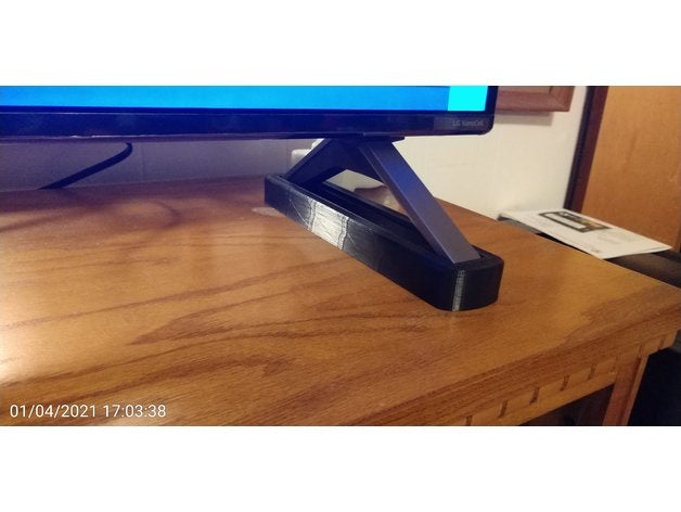lg-tv riser foot lg tv stand 3D print model - Mito3D