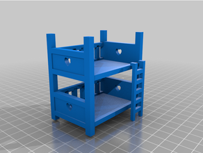 sylvanian families bunk bed 3d print model - Mito3D