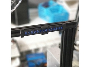 boquilla extrusor Talla indicador recordatorio ender 3 v slot perfil establecido impresoras 3d print model - Mito3D