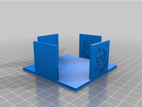 rbg post-it note holder sticky notes tray 3d print model - Mito3D